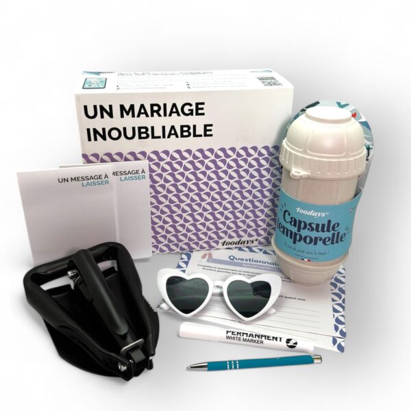 Kit capsule temporelle spécial mariage - Un mariage inoubliable toodays.me