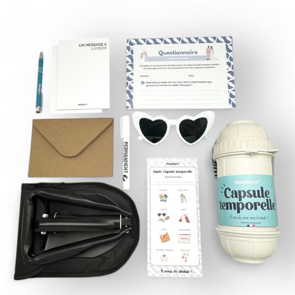 Kit capsule temporelle spécial mariage - Un mariage inoubliable toodays.me