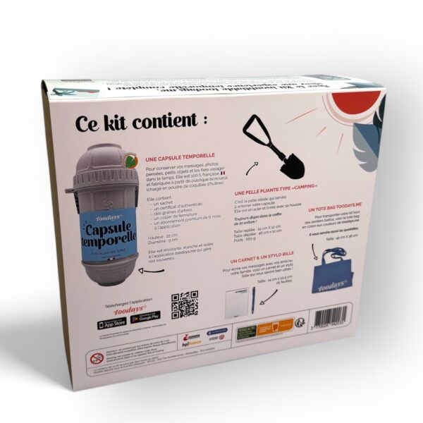 Kit capsule temporelle - Le kit inoubliable toodays.me